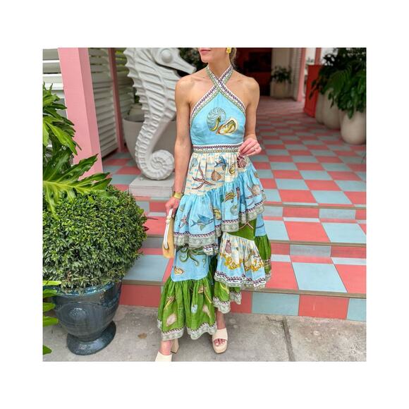 ALEMAIS Bath House midi dress US 2 - Picture 5 of 10